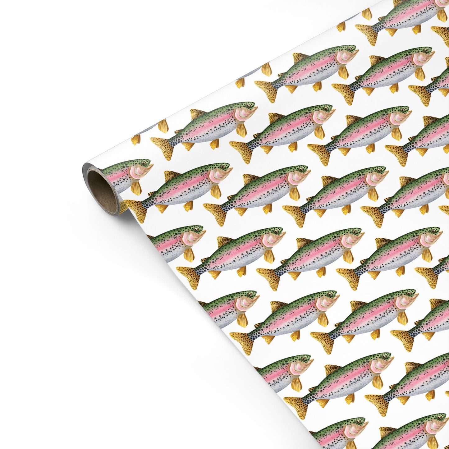 Rainbow Trout Pattern Wrapping Paper Personalised Gift Wrap