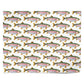 Rainbow Trout Pattern Wrapping Paper Personalised Wrapping Paper Alternative