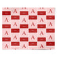 Red and Pink Personalised Name Personalised Wrapping Paper Alternative