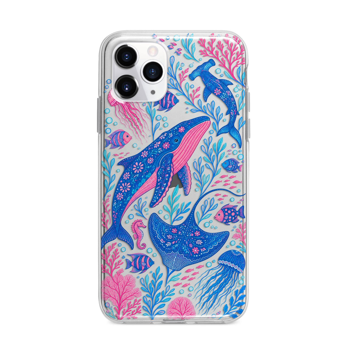 Reef Rhapsody Apple iPhone 11 Pro Max in Silver with Bumper Case