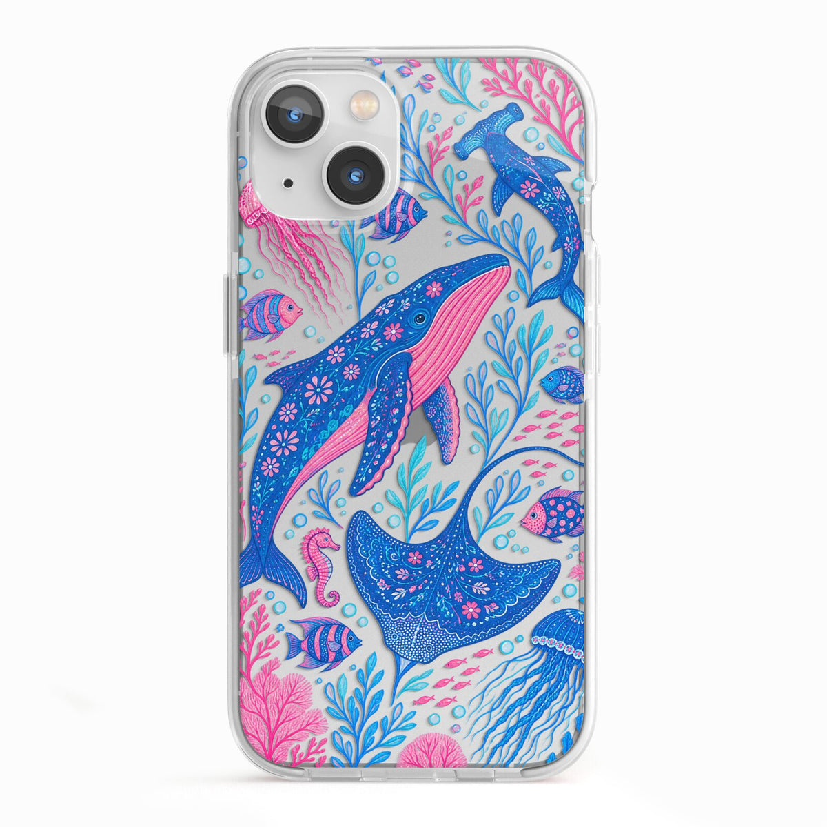 Reef Rhapsody iPhone 13 TPU Impact Case with White Edges