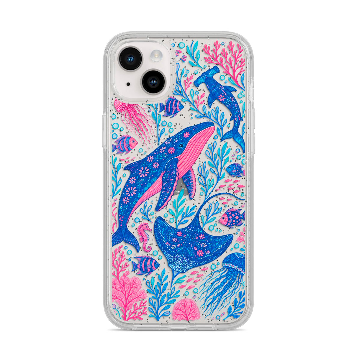 Reef Rhapsody iPhone 14 Plus Glitter Tough Case Starlight