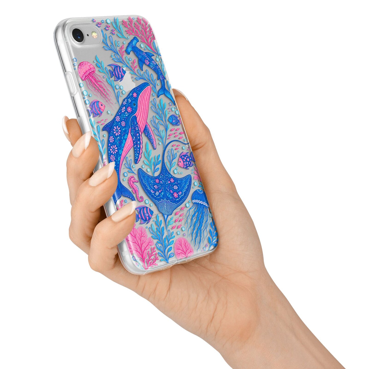 Reef Rhapsody iPhone 7 Bumper Case on Silver iPhone Alternative Image