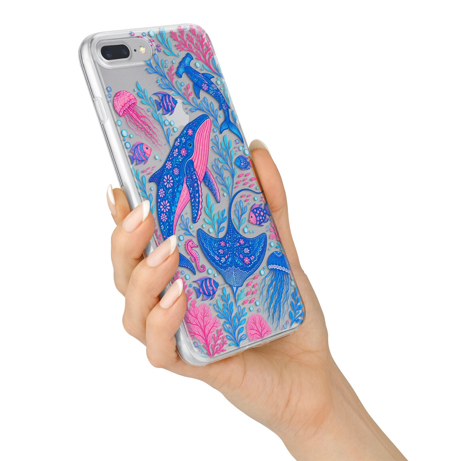 Reef Rhapsody iPhone 7 Plus Bumper Case on Silver iPhone Alternative Image