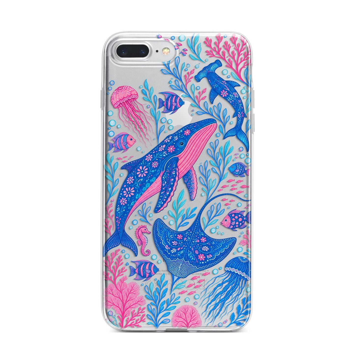 Reef Rhapsody iPhone 7 Plus Bumper Case on Silver iPhone