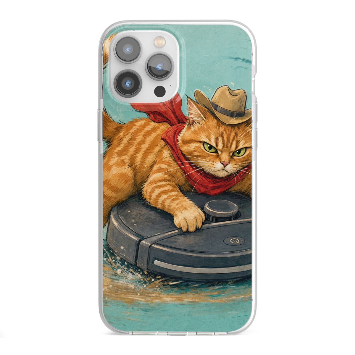 Robo Rodeo iPhone 13 Pro Max TPU Impact Case with White Edges