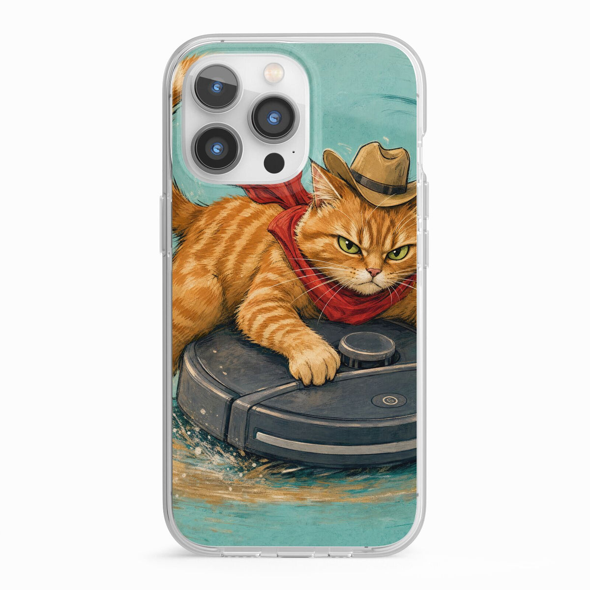 Robo Rodeo iPhone 13 Pro TPU Impact Case with White Edges