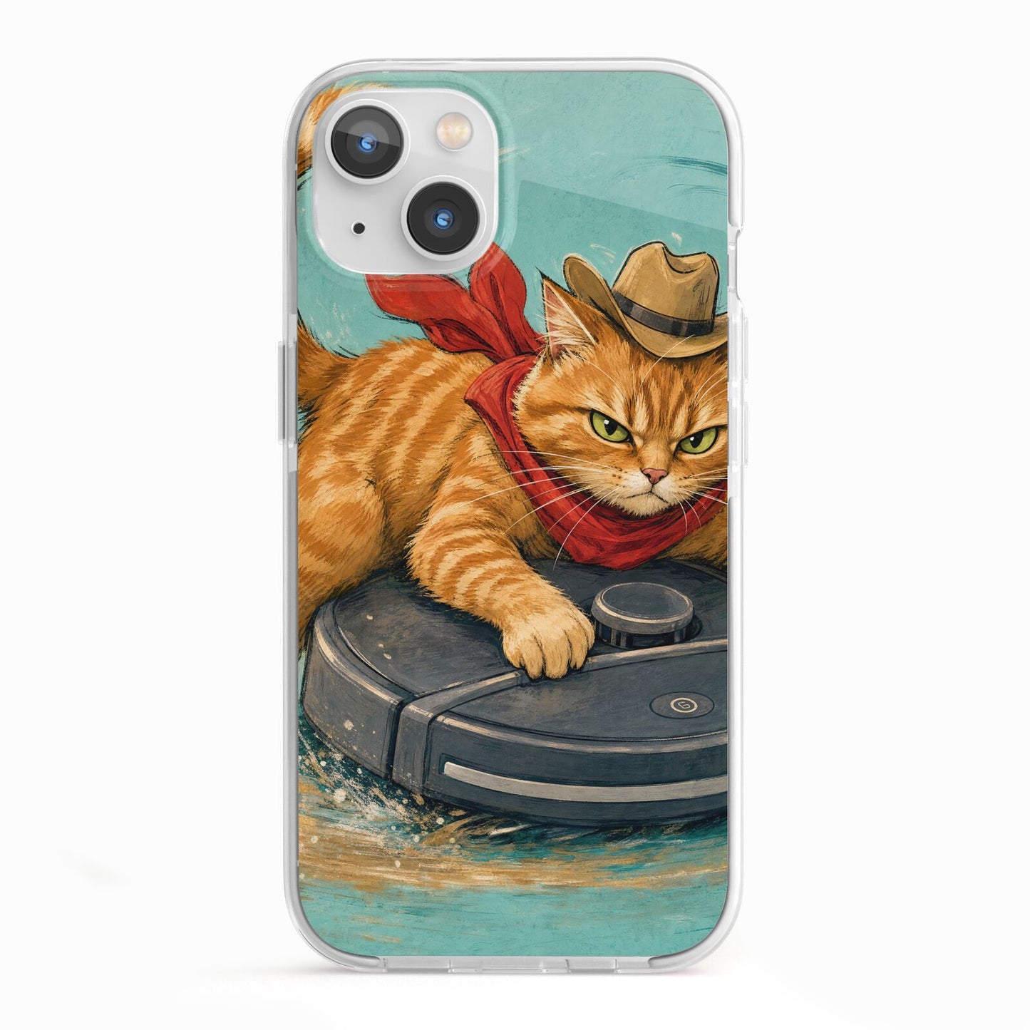 Robo Rodeo iPhone 13 TPU Impact Case with White Edges