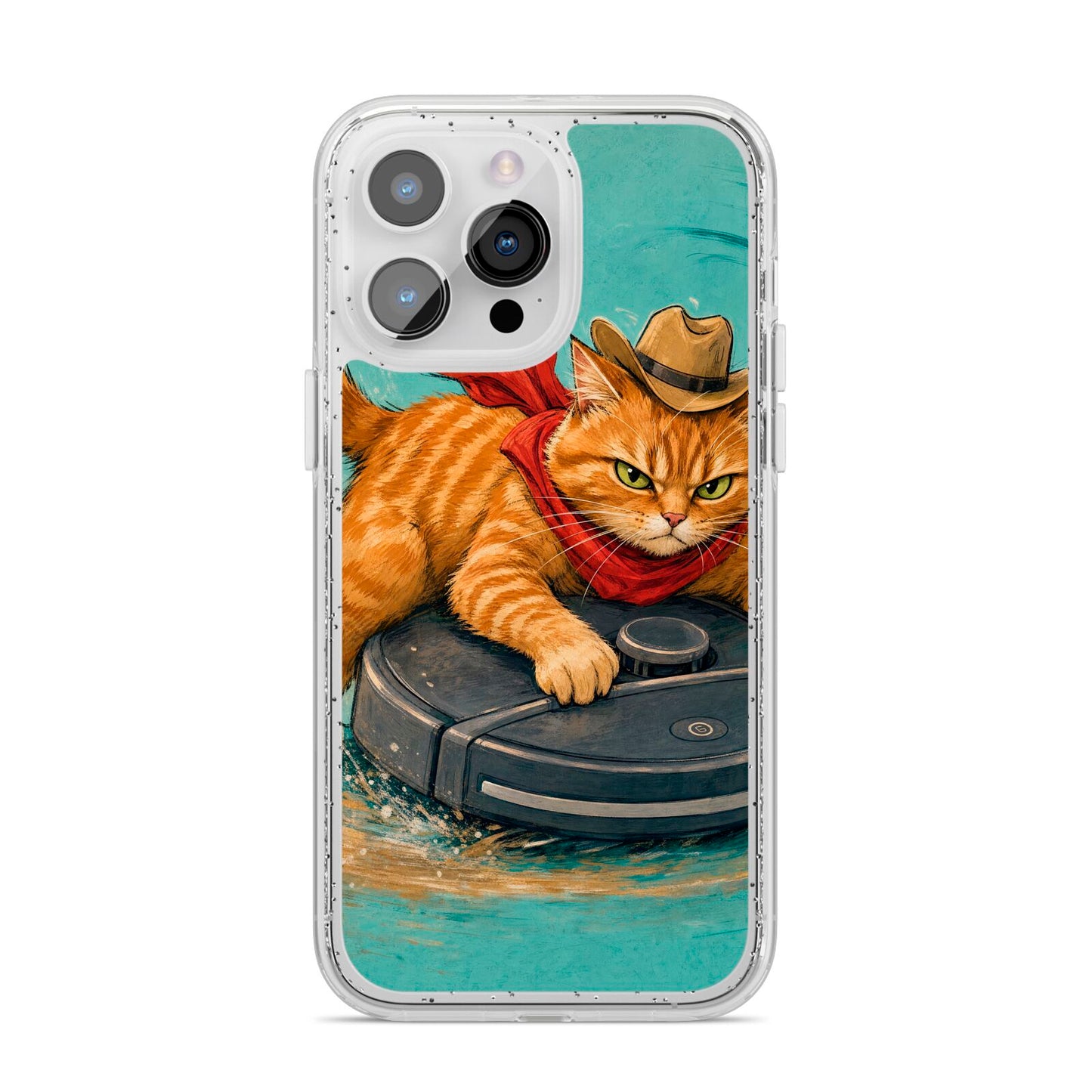 Robo Rodeo iPhone 14 Pro Max Glitter Tough Case Silver