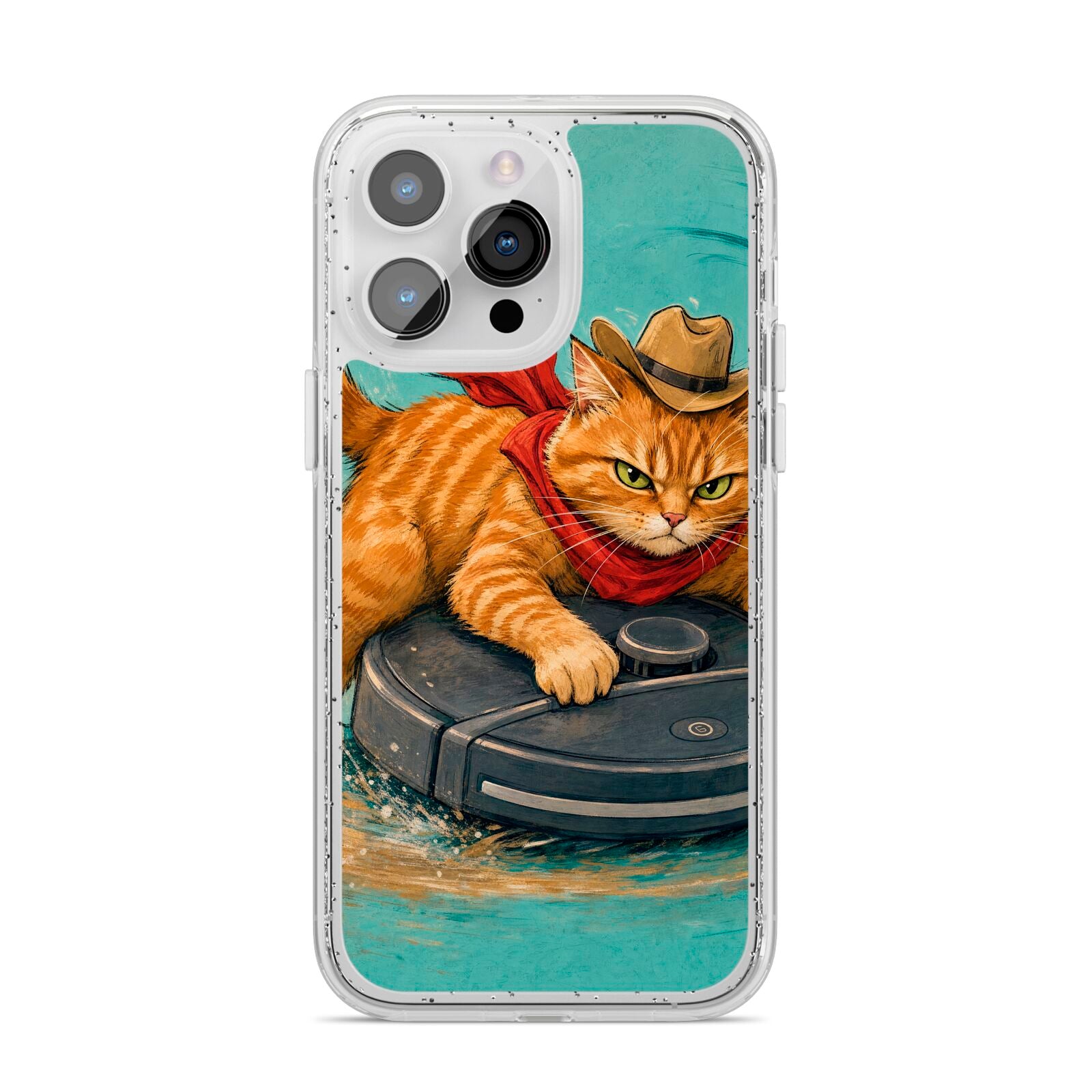 Robo Rodeo iPhone 14 Pro Max Glitter Tough Case Silver
