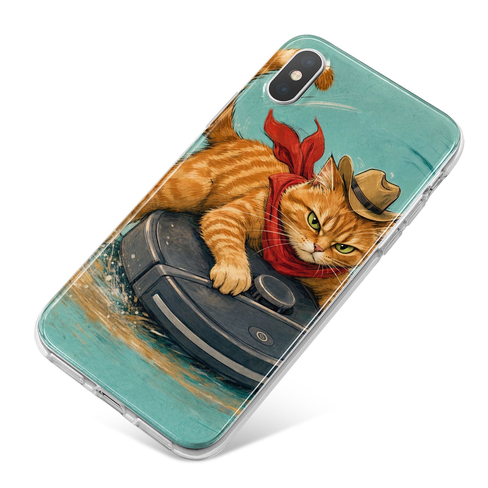 Robo Rodeo iPhone X Bumper Case on Silver iPhone