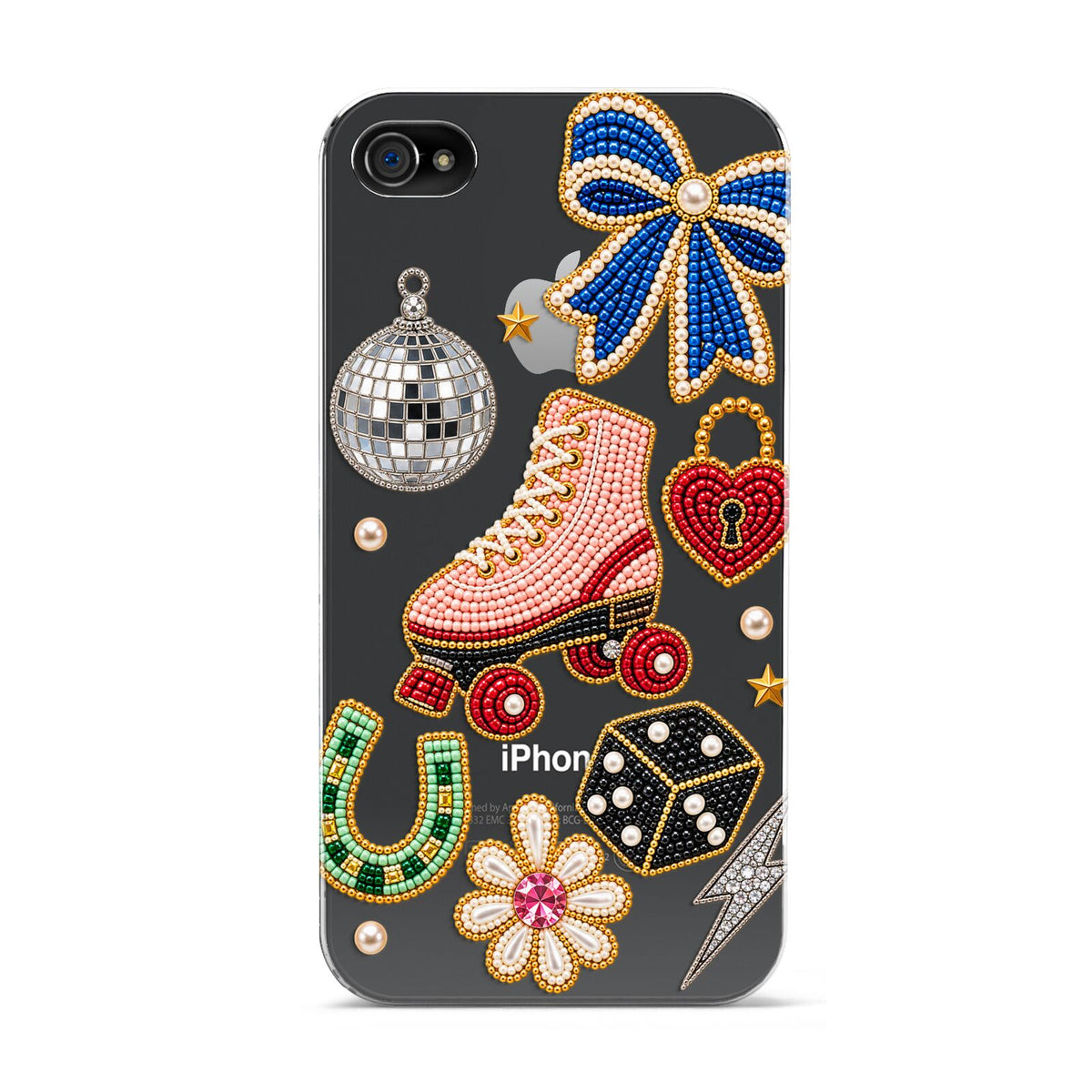 Roller Disco Charms Apple iPhone 4s Case