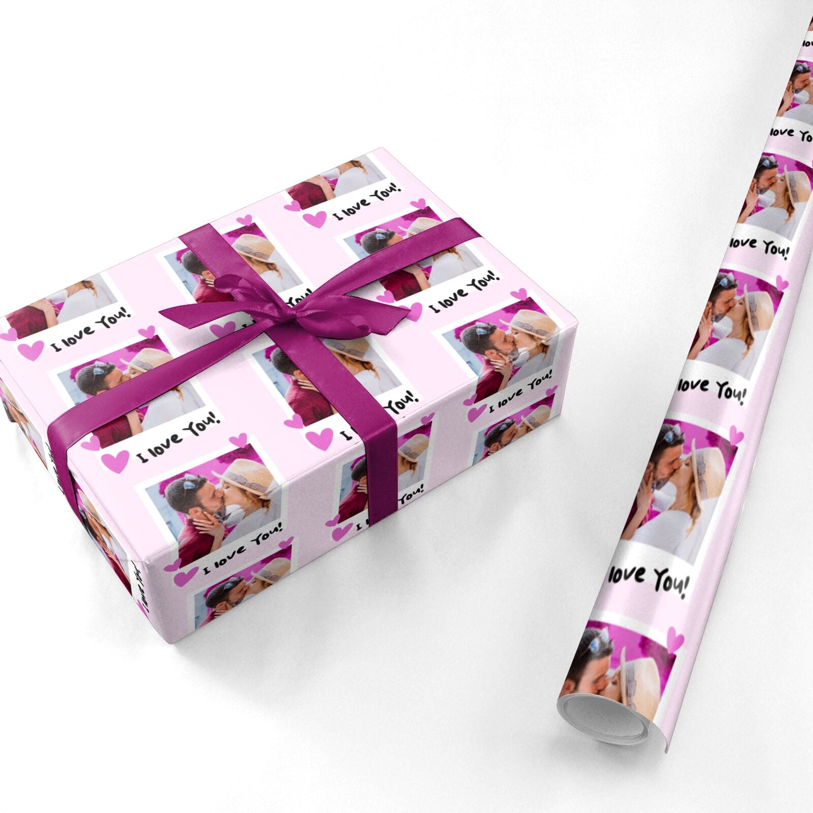 Romantic Photo Valentine Personalised Wrapping Paper