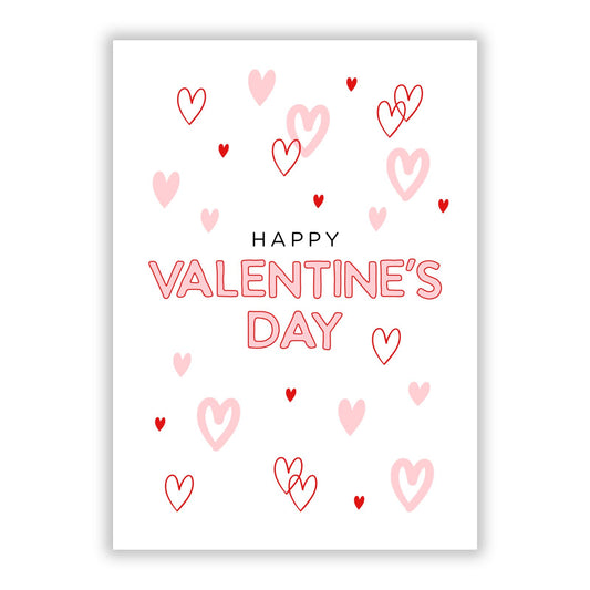 Romantic Valentines Day Card A5 Flat Greetings Card