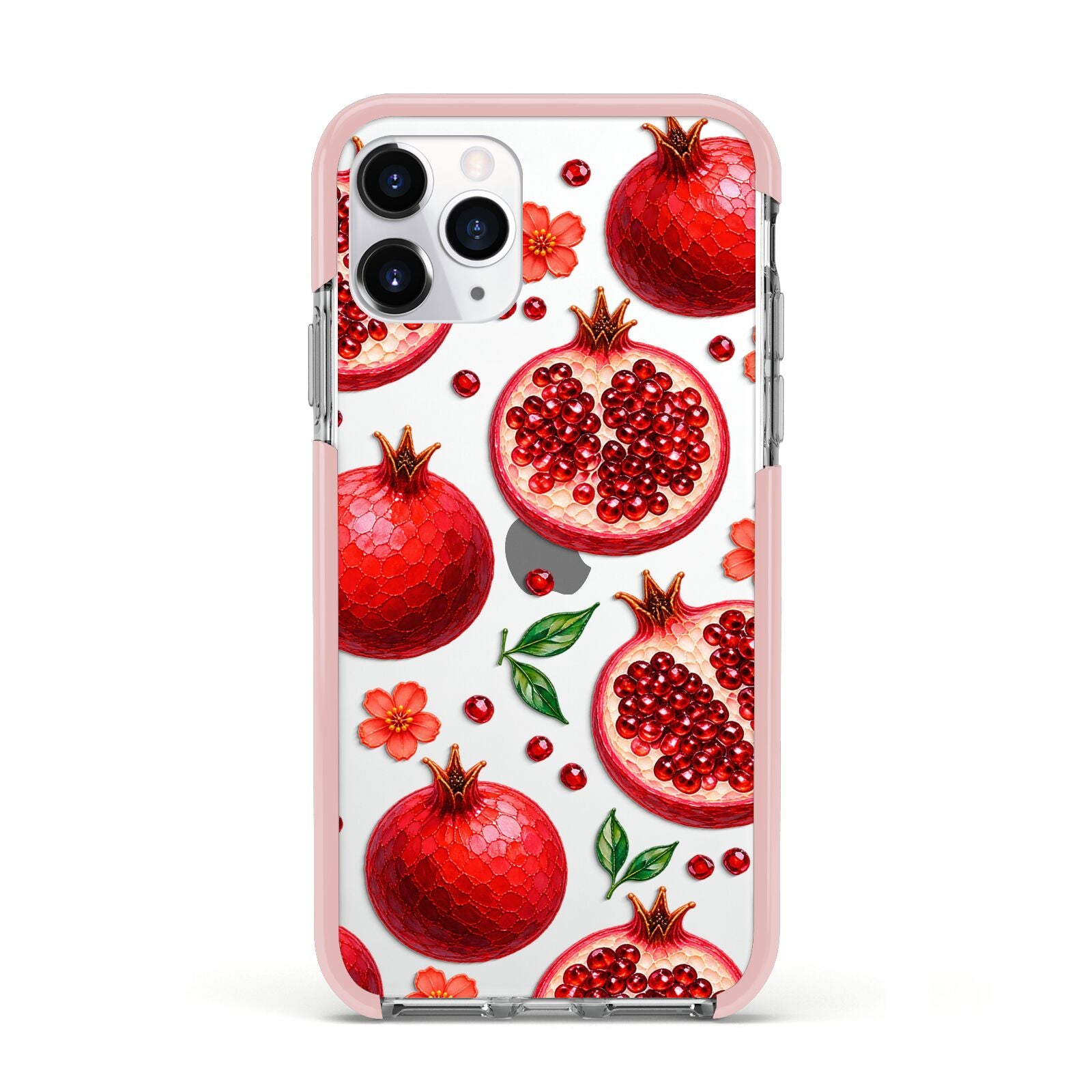 Ruby Orchard Apple iPhone 11 Pro in Silver with Pink Impact Case