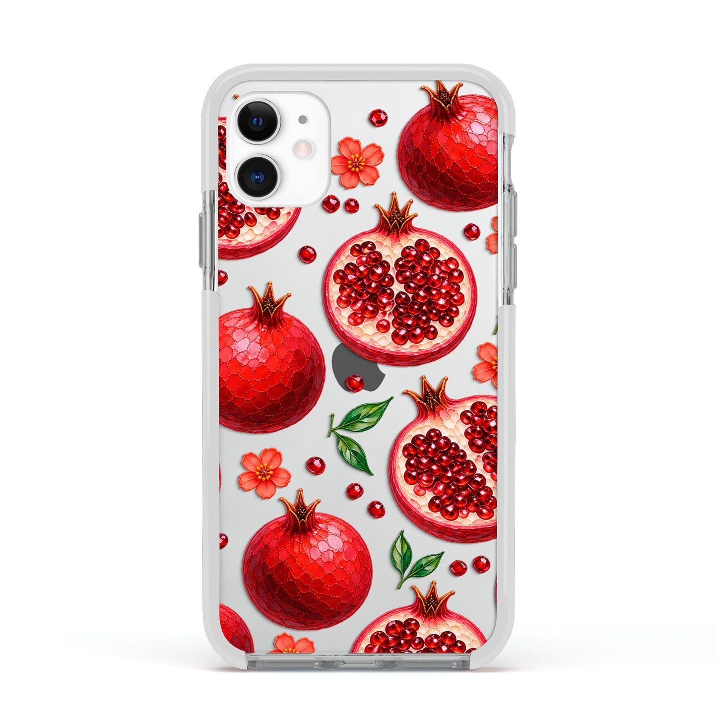 Ruby Orchard Apple iPhone 11 in White with White Impact Case