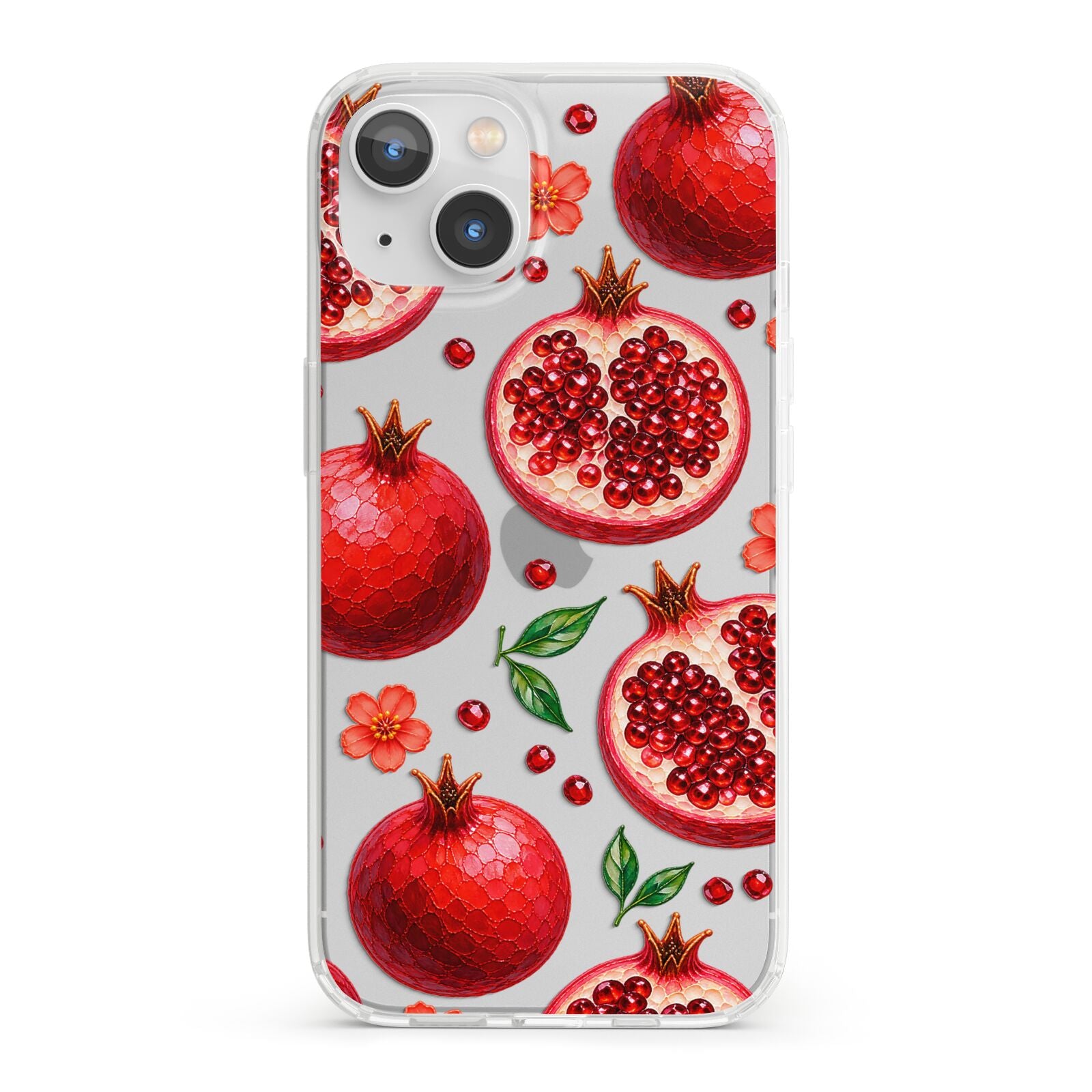Ruby Orchard iPhone 13 Clear Bumper Case