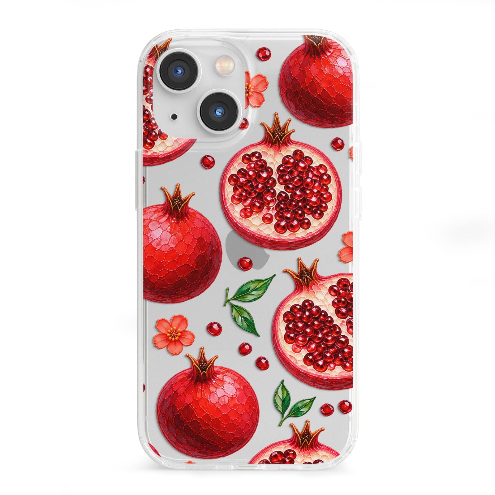 Ruby Orchard iPhone 13 Mini Clear Bumper Case