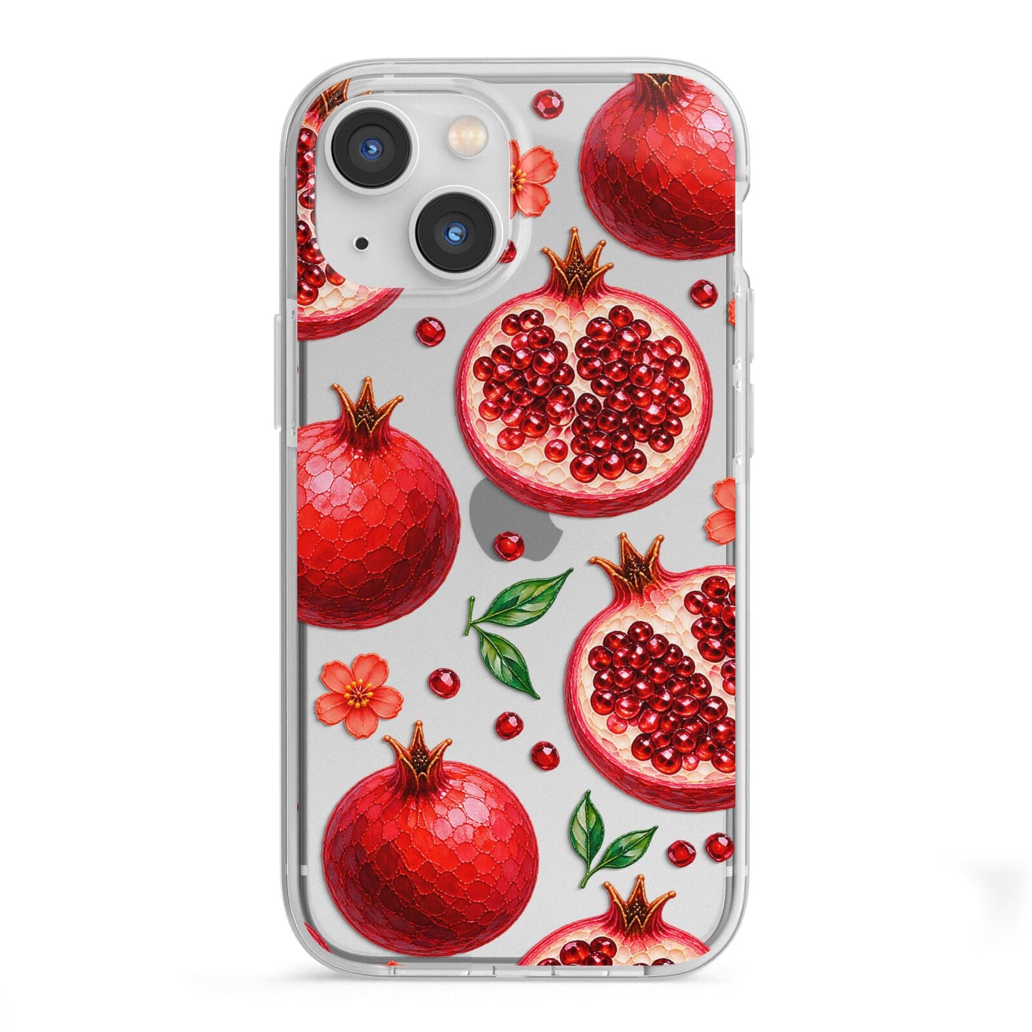 Ruby Orchard iPhone 13 Mini TPU Impact Case with White Edges