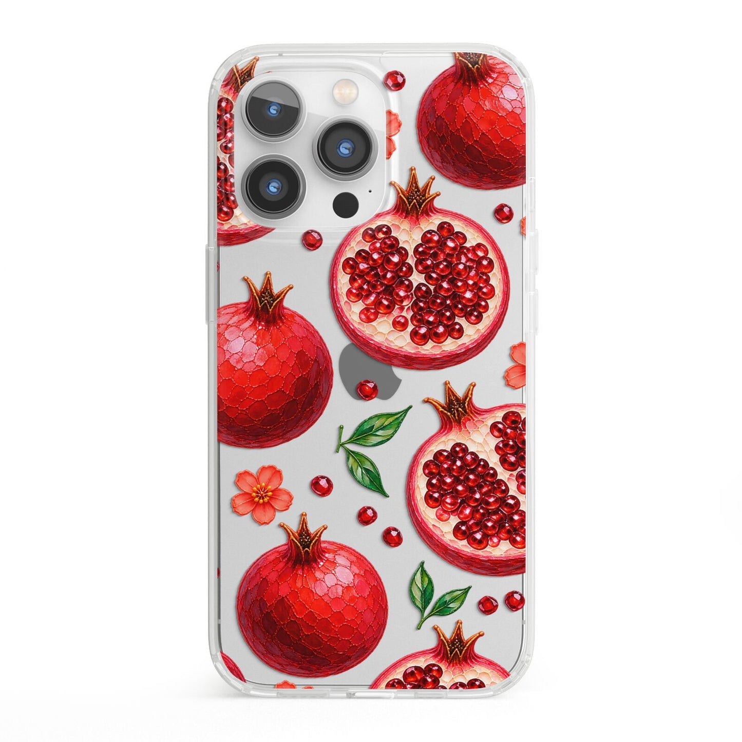 Ruby Orchard iPhone 13 Pro Clear Bumper Case