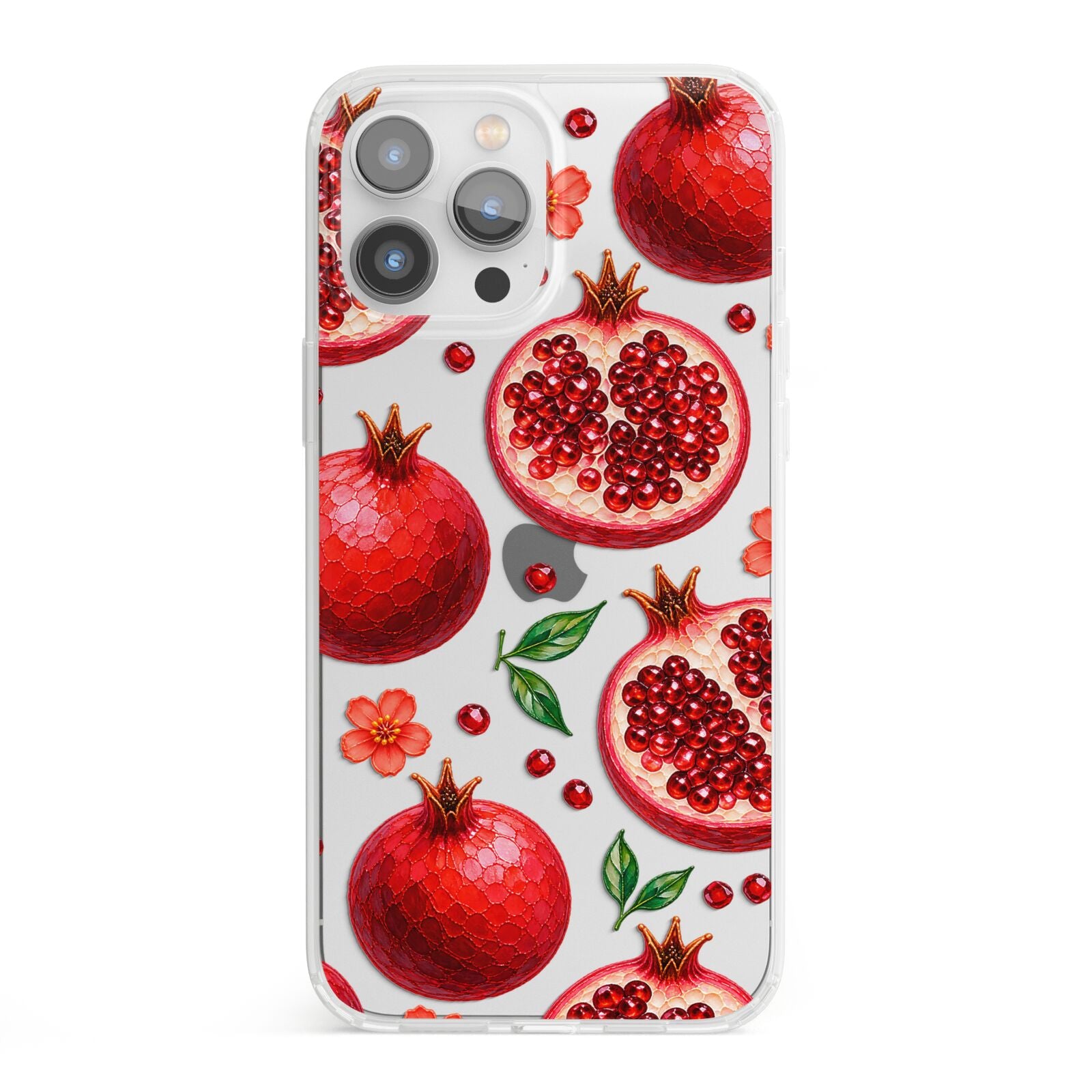 Ruby Orchard iPhone 13 Pro Max Clear Bumper Case