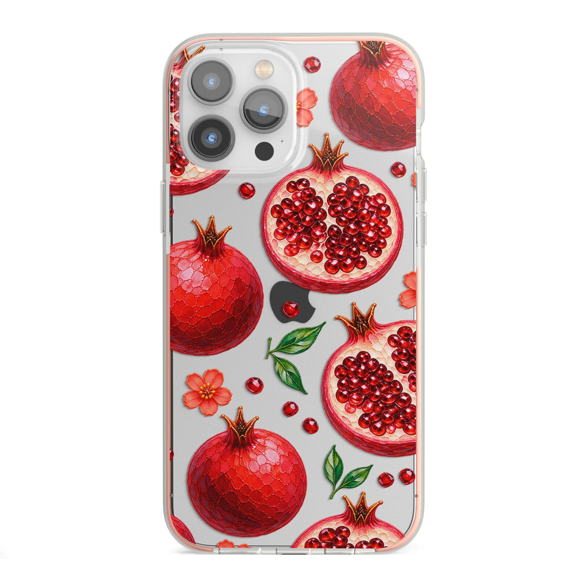 Ruby Orchard iPhone 13 Pro Max TPU Impact Case with Pink Edges