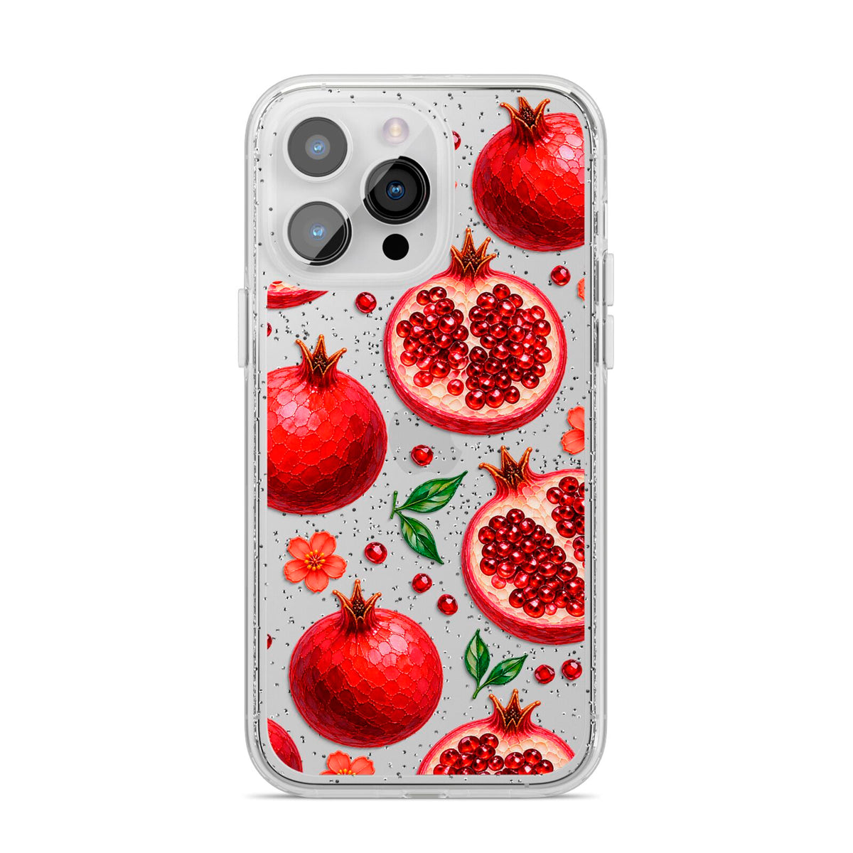 Ruby Orchard iPhone 14 Pro Max Glitter Tough Case Silver