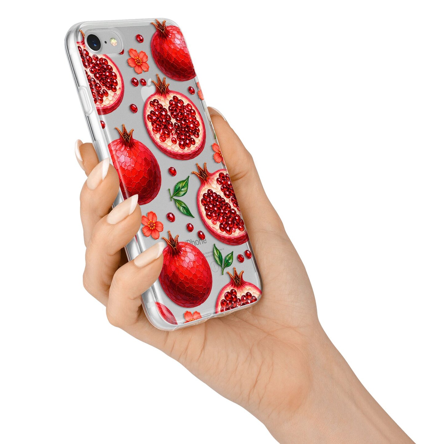 Ruby Orchard iPhone 7 Bumper Case on Silver iPhone Alternative Image