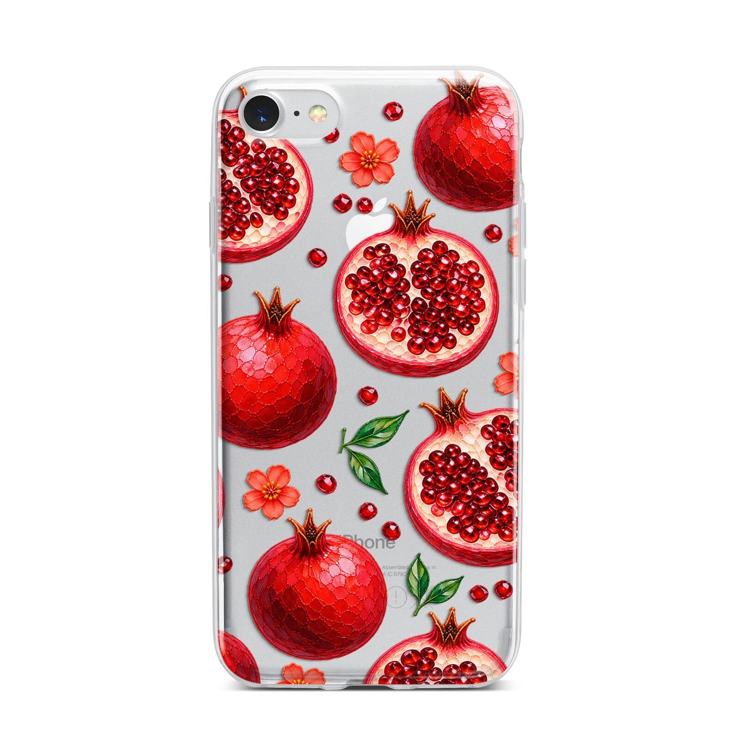 Ruby Orchard iPhone 7 Bumper Case on Silver iPhone