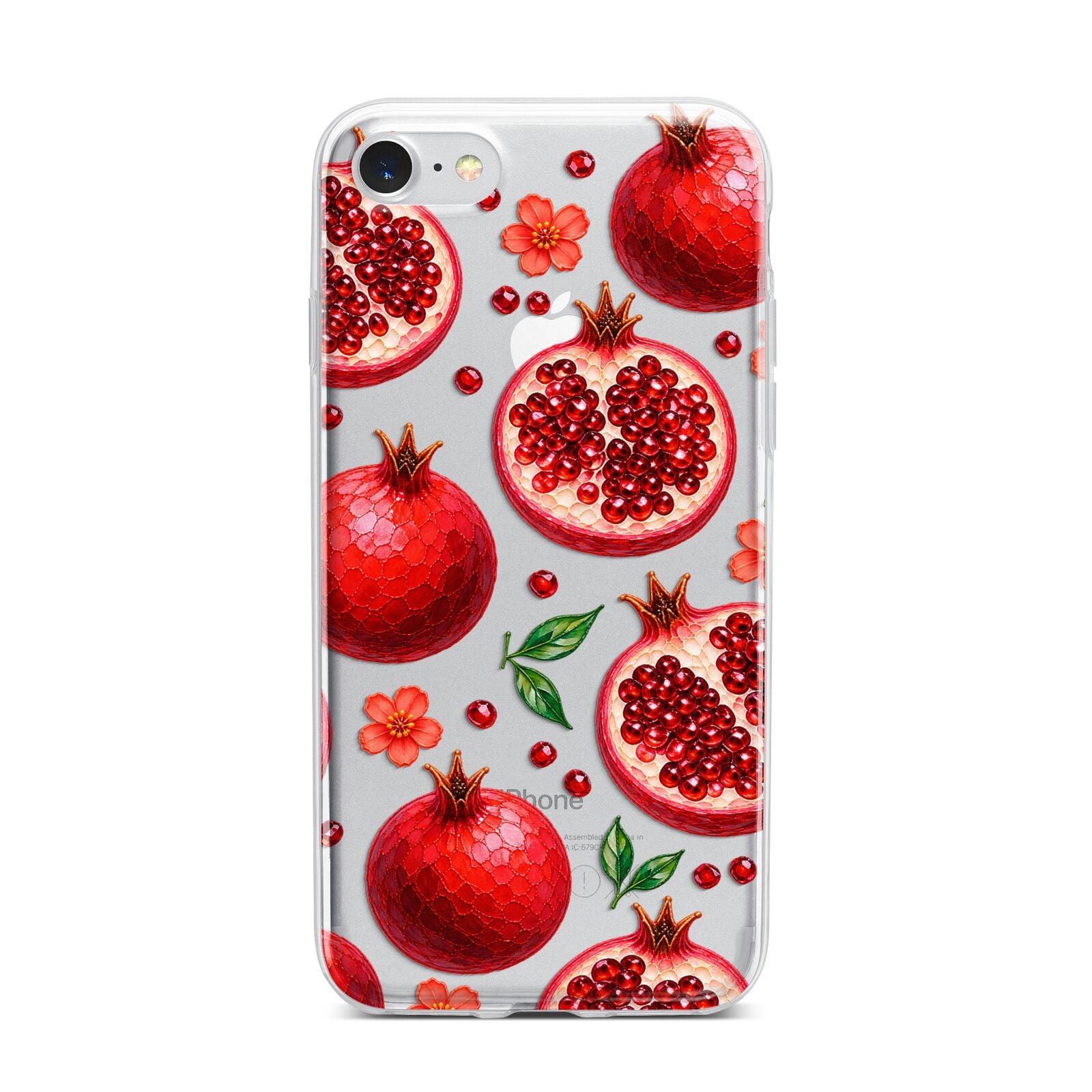Ruby Orchard iPhone 7 Bumper Case on Silver iPhone