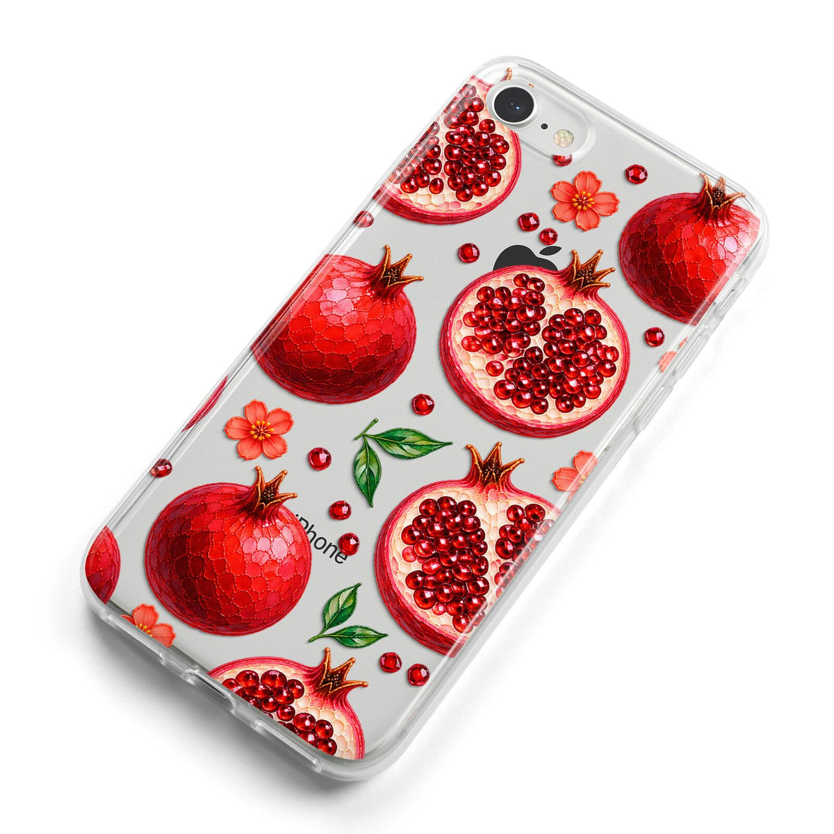 Ruby Orchard iPhone 8 Bumper Case on Silver iPhone Alternative Image