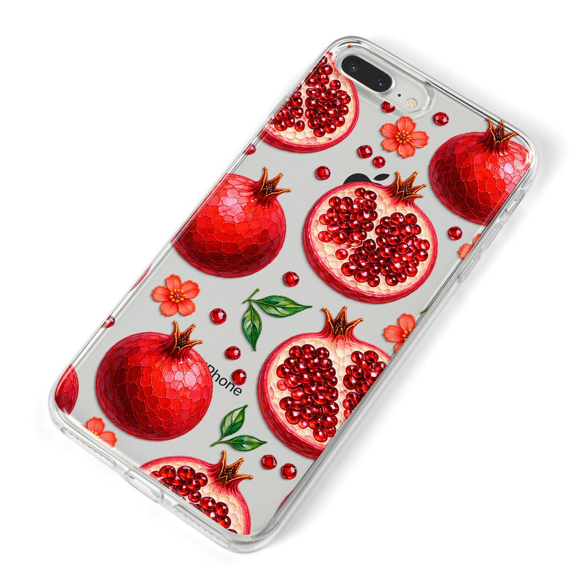 Ruby Orchard iPhone 8 Plus Bumper Case on Silver iPhone Alternative Image