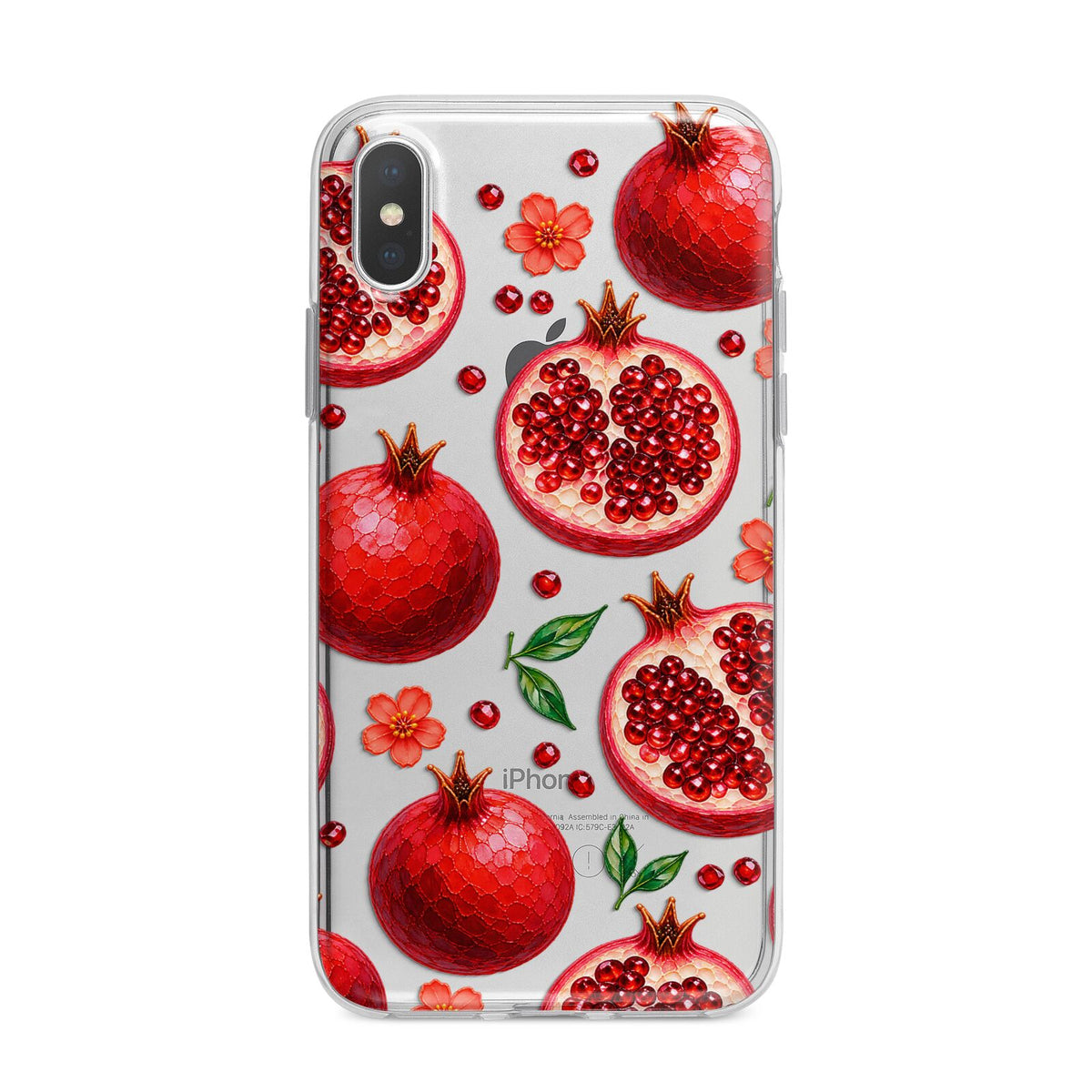 Ruby Orchard iPhone X Bumper Case on Silver iPhone Alternative Image 1