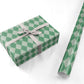 Sage Harlequin Diamond Personalised Wrapping Paper