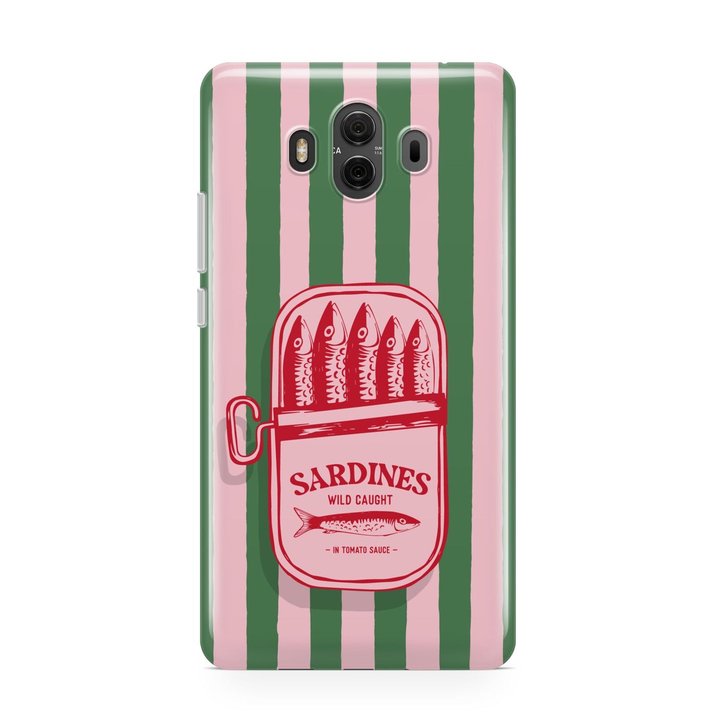 Sardine Tin Stripe Huawei Mate 10 Protective Phone Case