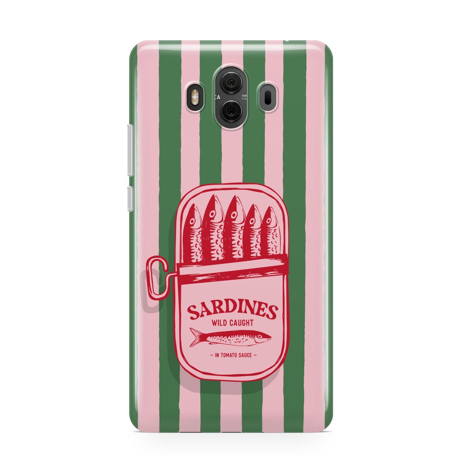 Sardine Tin Stripe Huawei Mate 10 Protective Phone Case