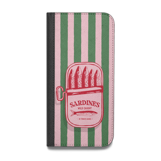 Sardine Tin Stripe Vegan Leather Flip Samsung Case