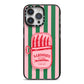 Sardine Tin Stripe iPhone 14 Pro Max Black Impact Case on Silver phone