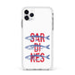 Sardines Word Art Apple iPhone 11 Pro Max in Silver with White Impact Case
