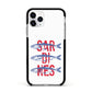 Sardines Word Art Apple iPhone 11 Pro in Silver with Black Impact Case