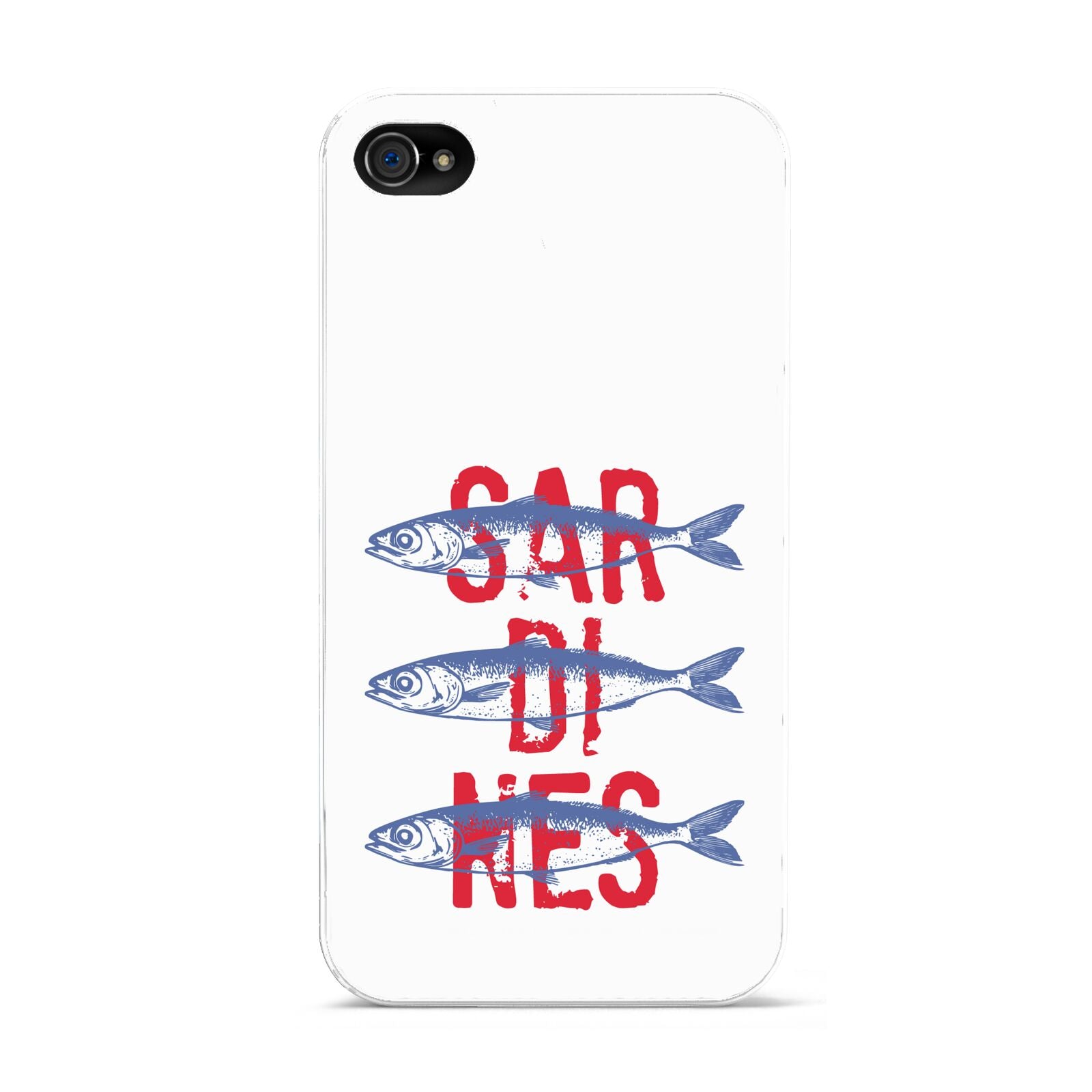 Sardines Word Art Apple iPhone 4s Case