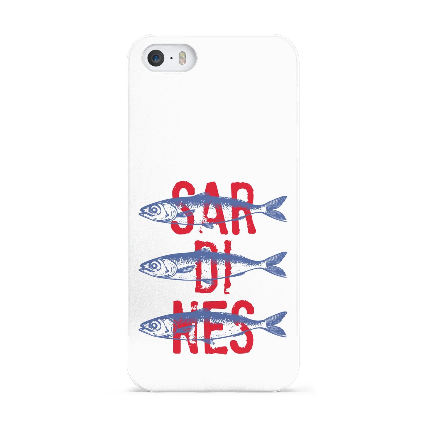 Sardines Word Art Apple iPhone 5 Case