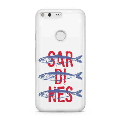 Sardines Word Art Google Pixel Case