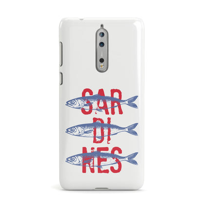 Sardines Word Art Nokia Case