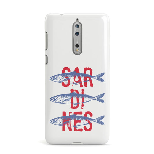 Sardines Word Art Nokia Case