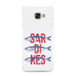 Sardines Word Art Samsung Galaxy A3 2016 Case on gold phone