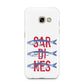 Sardines Word Art Samsung Galaxy A3 2017 Case on gold phone