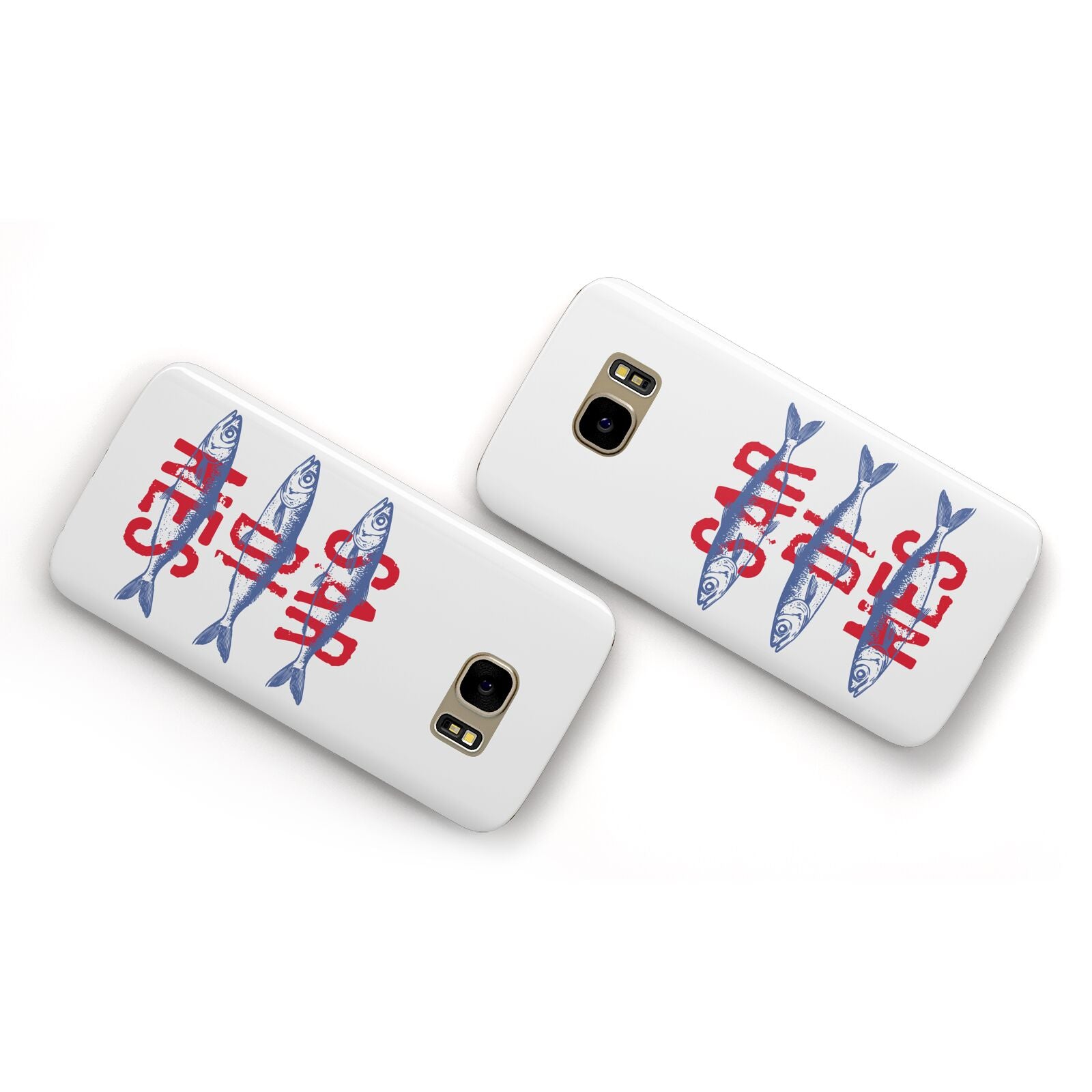 Sardines Word Art Samsung Galaxy Case Flat Overview