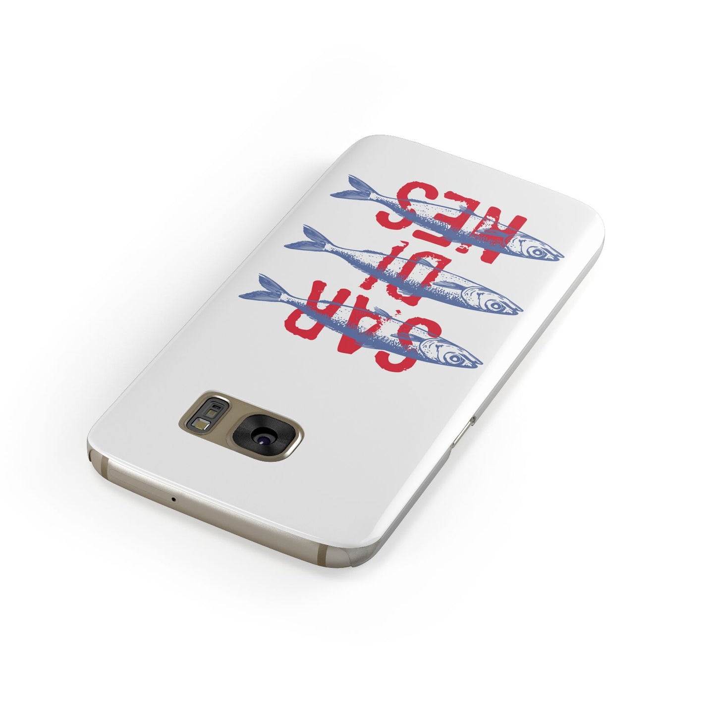 Sardines Word Art Samsung Galaxy Case Front Close Up
