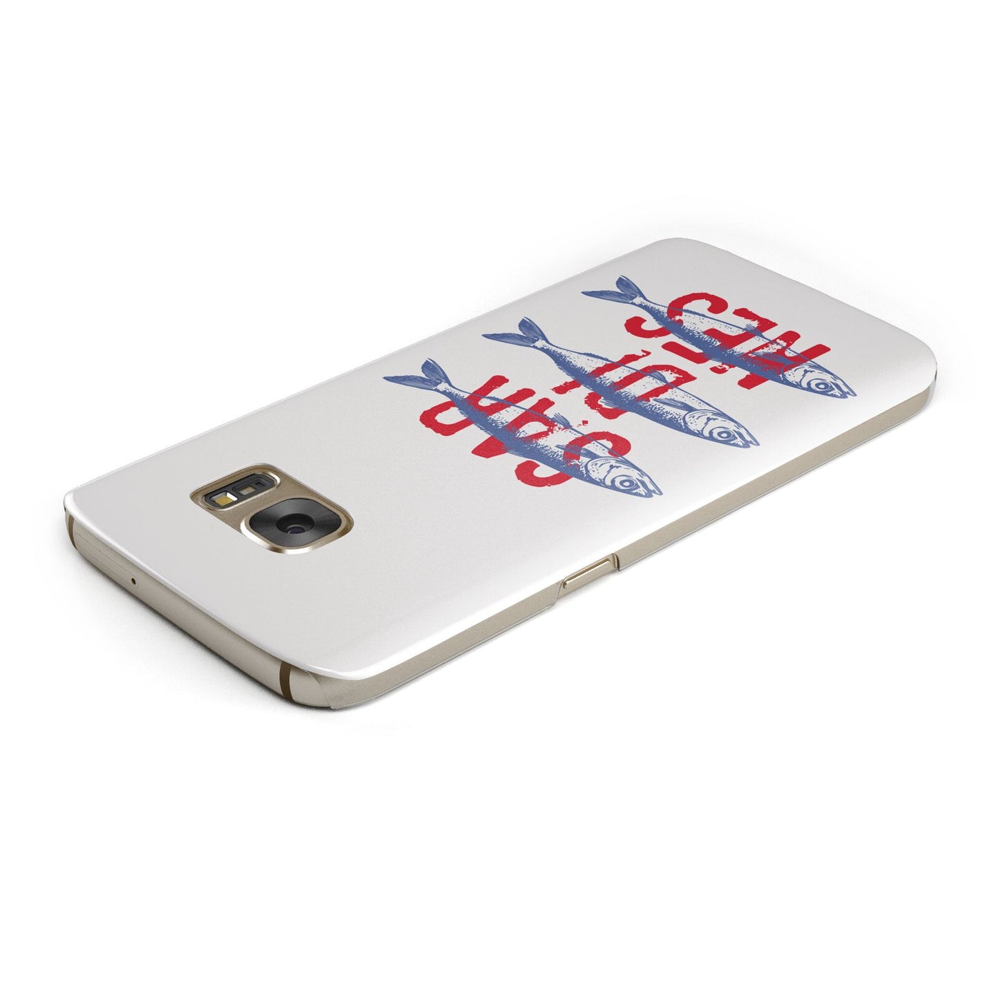 Sardines Word Art Samsung Galaxy Case Top Cutout